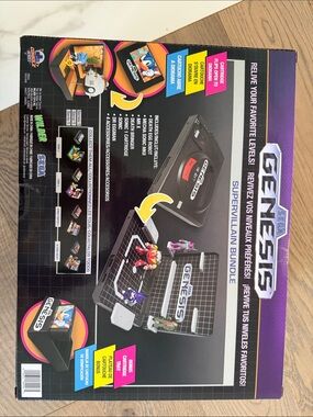 SEGA Genesis SuperVillain Bundle Box with Black & Purple Artwork